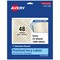 Avery Pearlized Ivory Round Labels with Sure Feed Technology, Print-to-the-Edge, 1" diameter